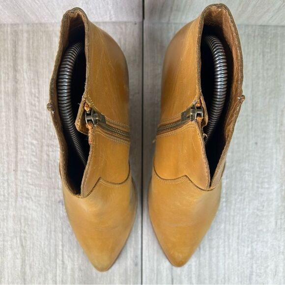 Frye Jennifer Ankle Boots Brown Leather Ankle Bootie Shootie Womens Size 8 - Picture 6 of 10